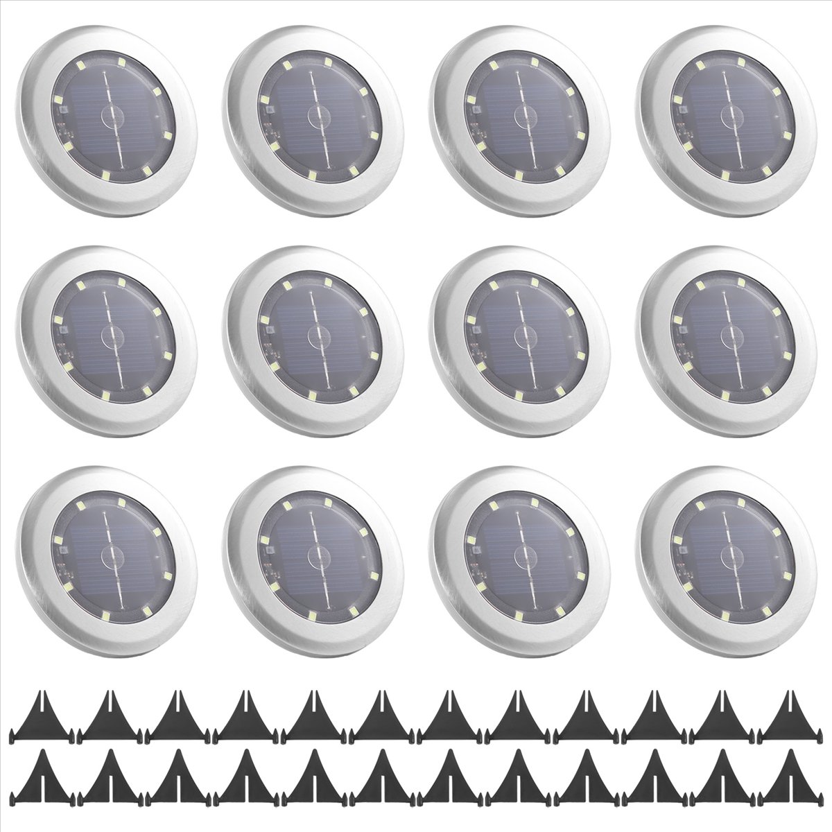 Outdoor Lighting In Ground - *A14E 12 Pack Solar Lights Outdoor