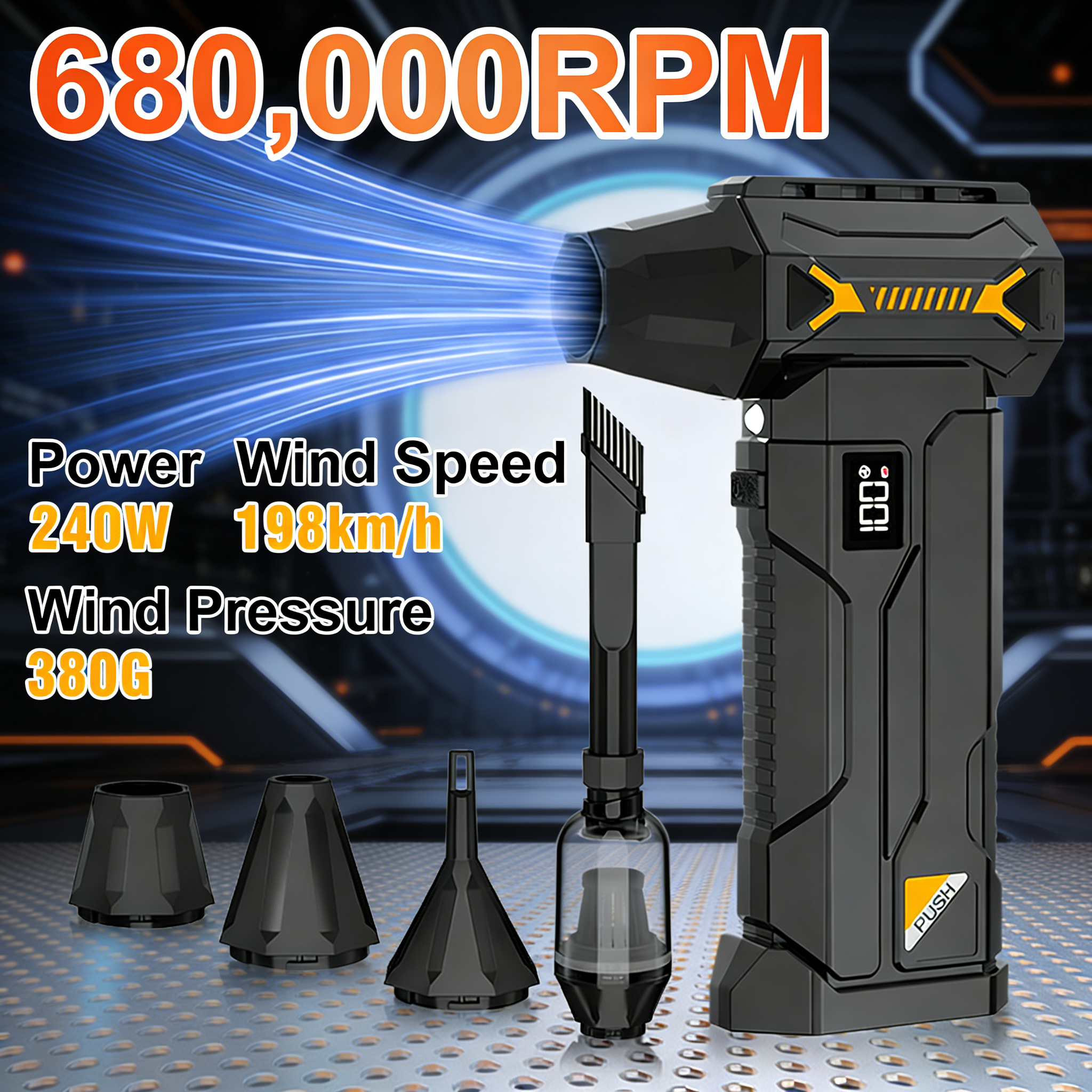 Outdoor Lighting Wireless - 2026 New Wireless Turbo Fan Brushless