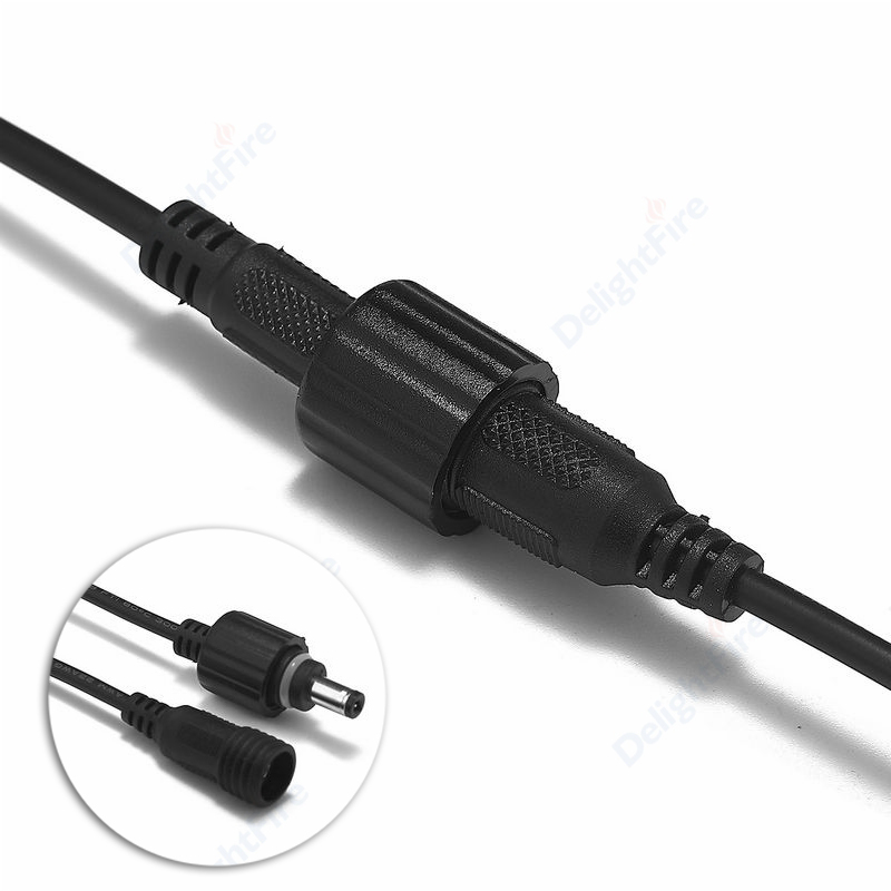 Outdoor Lighting Connectors - Waterproof DC Pigtail Power Cable 22AWG