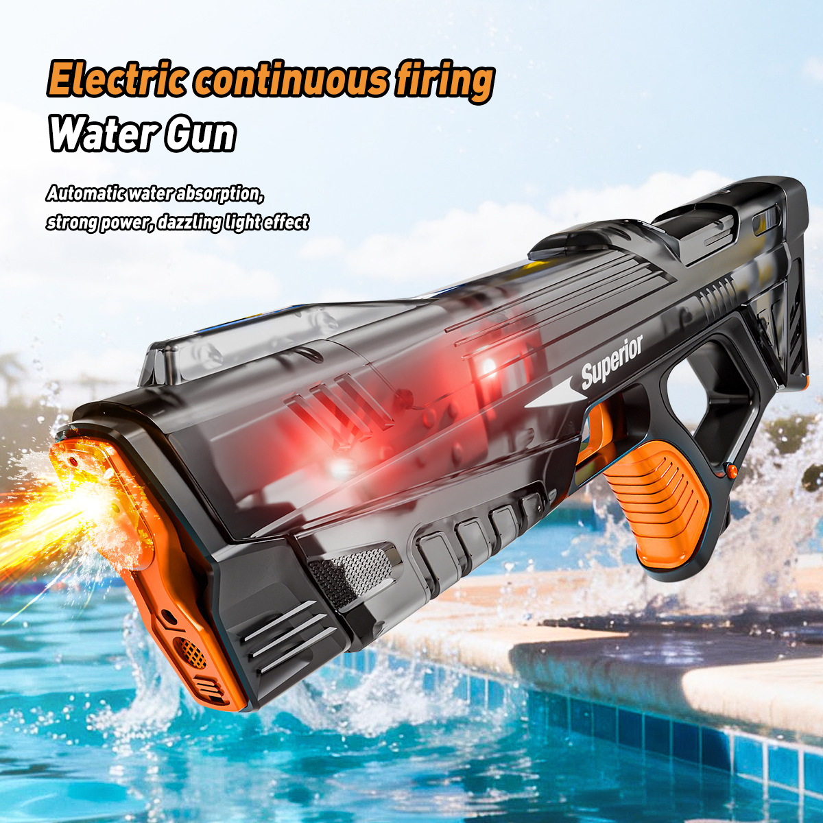 Outdoor Lighting The Range - New Electric Water Gun With Lights