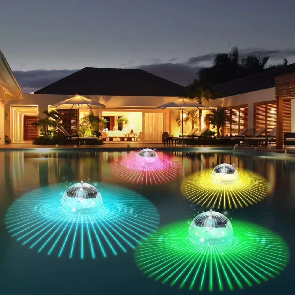 Pond Light Submersible - Solar Floating Lights Swimming Pool Waterproof