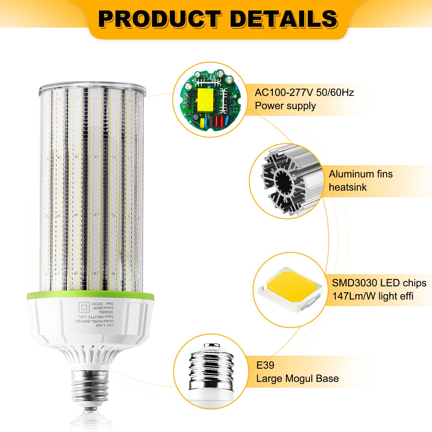 Outdoor Lighting Canada - Corn Lights Led USA/Canada in Stock