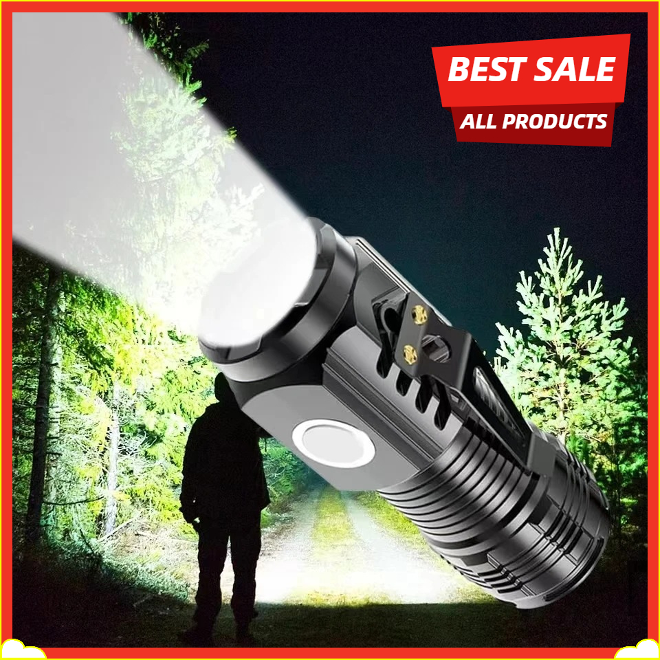 Outdoor Lighting The Range - LED Strong Light Flashlight Rechargeable Multi