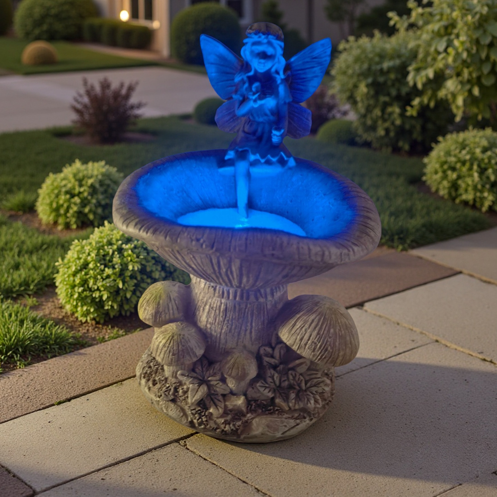 Outdoor Lighting Traditional - Creative Flower Fairy Solar Night Light