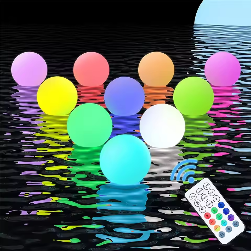 Pond Light Submersible - 1-5PCS Floating Pool Lights with 16