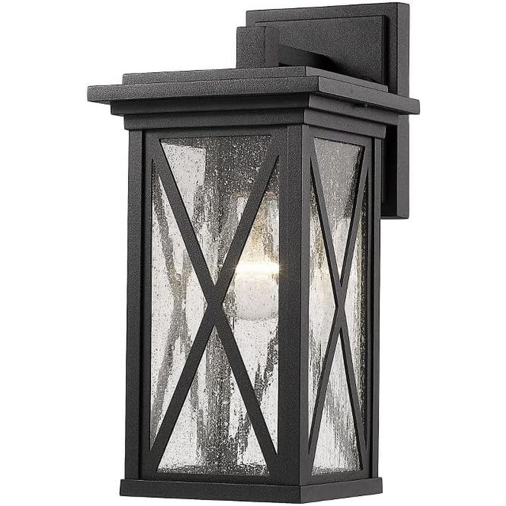 Outdoor Lighting Sconce - Black Outdoor Wall Sconce with 1