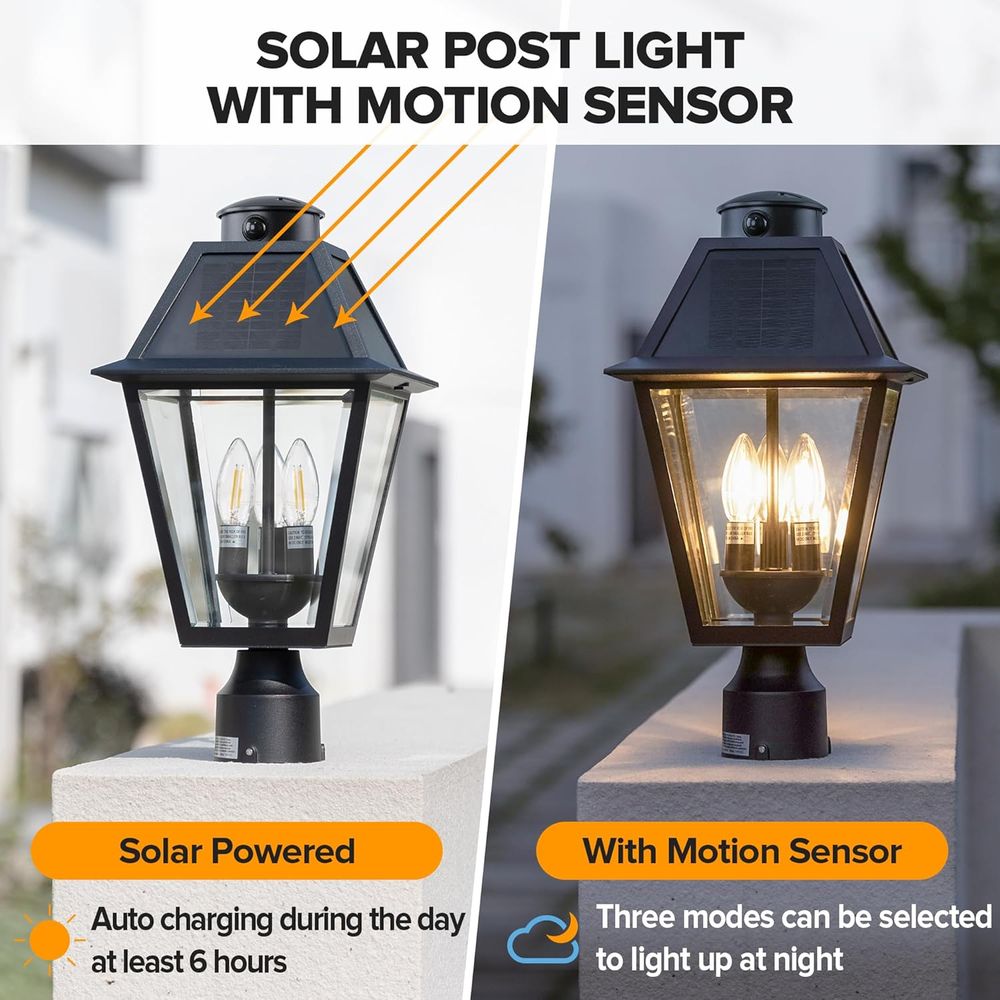 Outdoor Solar Lamp Post Light  - Outdoor Lighting Motion Sensor incelemesi ve fiyatı