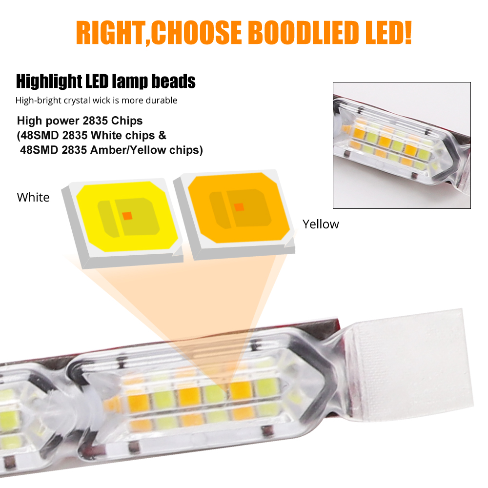 2pcs DRL LED Strip Flexible Da - Waterproof Led Strip incelemesi ve fiyatı