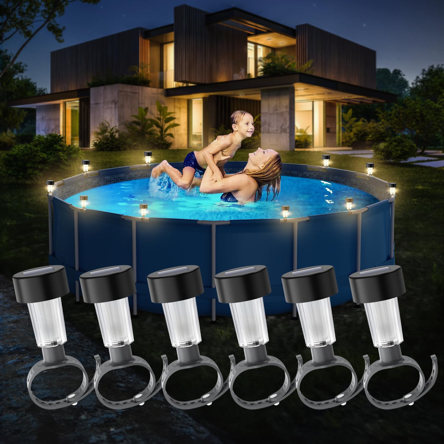 6 packages Solar Pool Light Fr - Pond Light Submersible incelemesi ve fiyatı