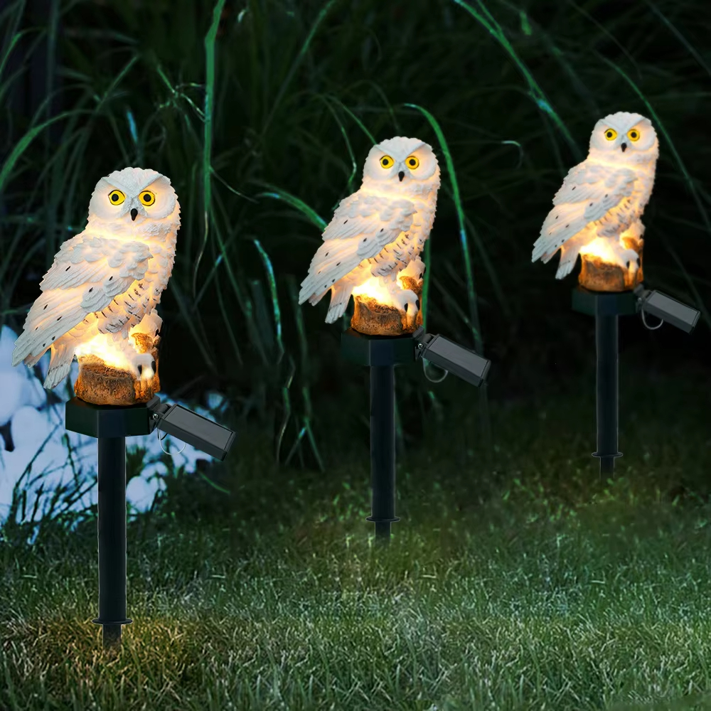 Solar light owl animal sculptu - Outdoor Lighting In Ground incelemesi ve fiyatı