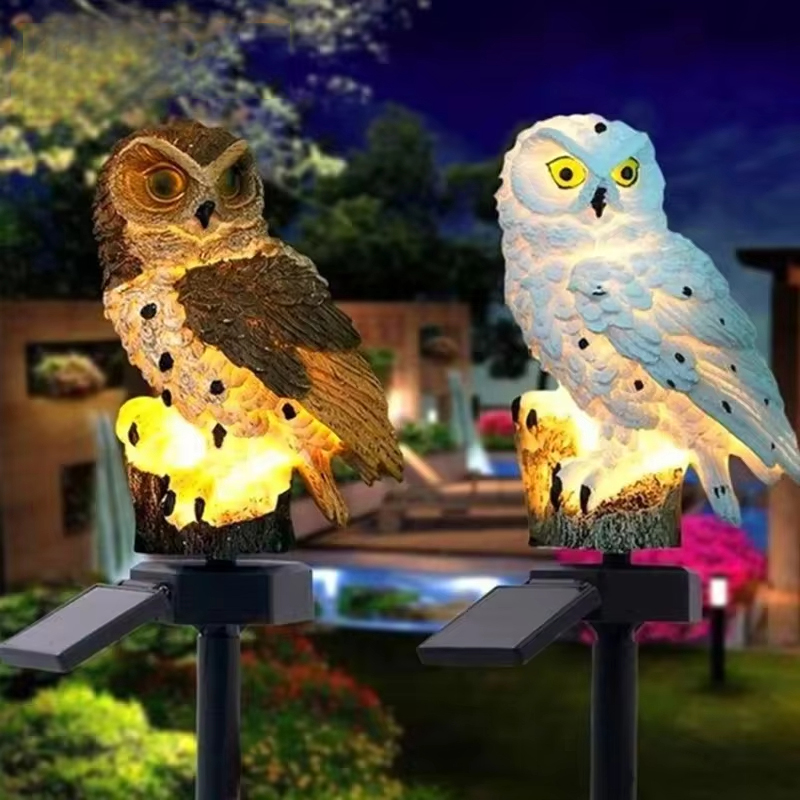 Solar light owl animal sculptu - Outdoor Lighting In Ground incelemesi ve fiyatı