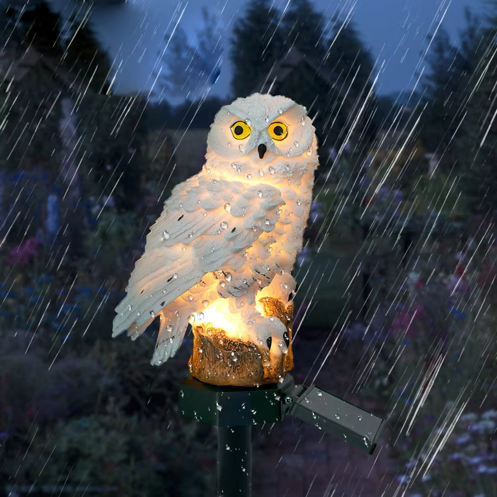 Solar light owl animal sculptu - Outdoor Lighting In Ground incelemesi ve fiyatı