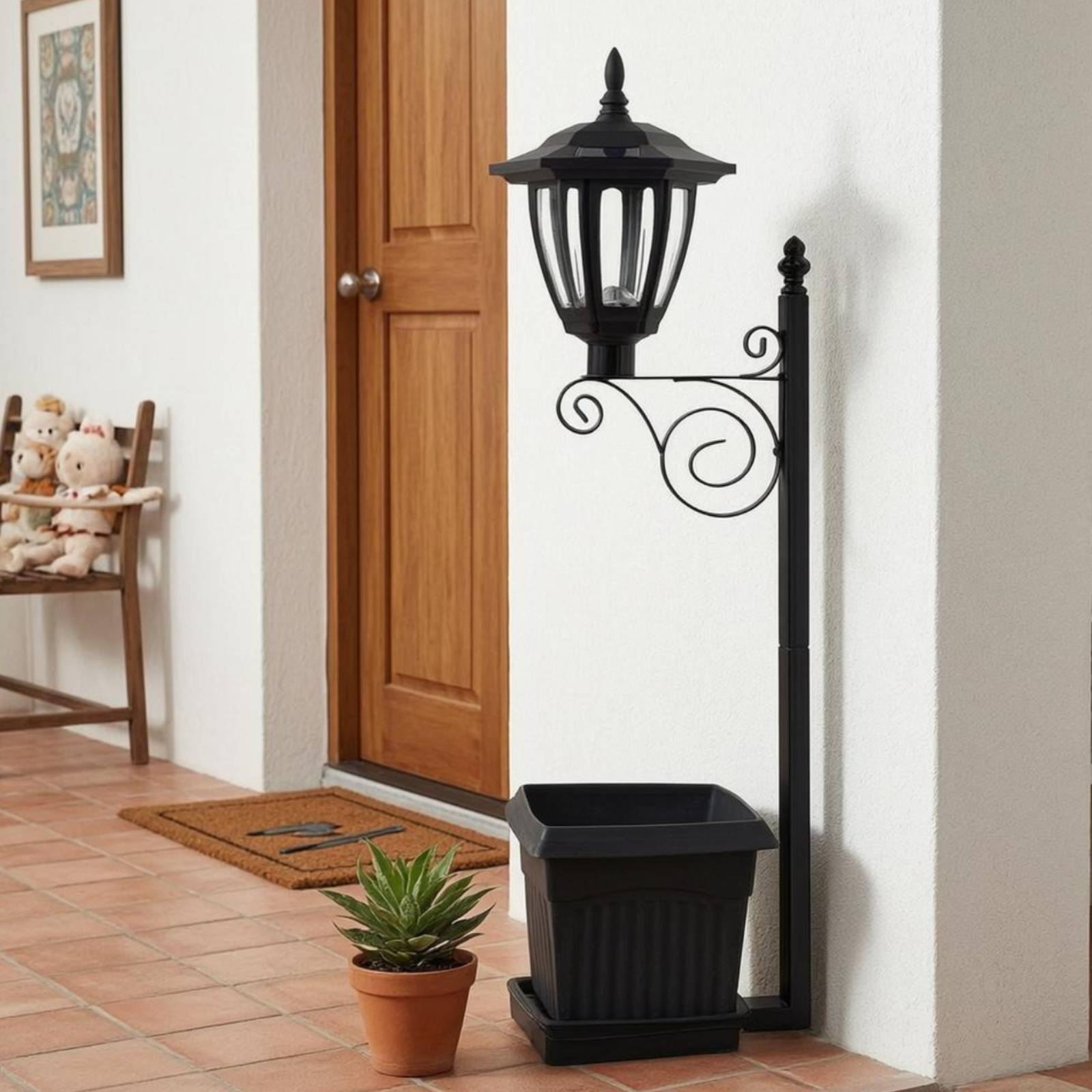 Solar Flower Pot Light Wrought - Outdoor Lighting In Ground incelemesi ve fiyatı
