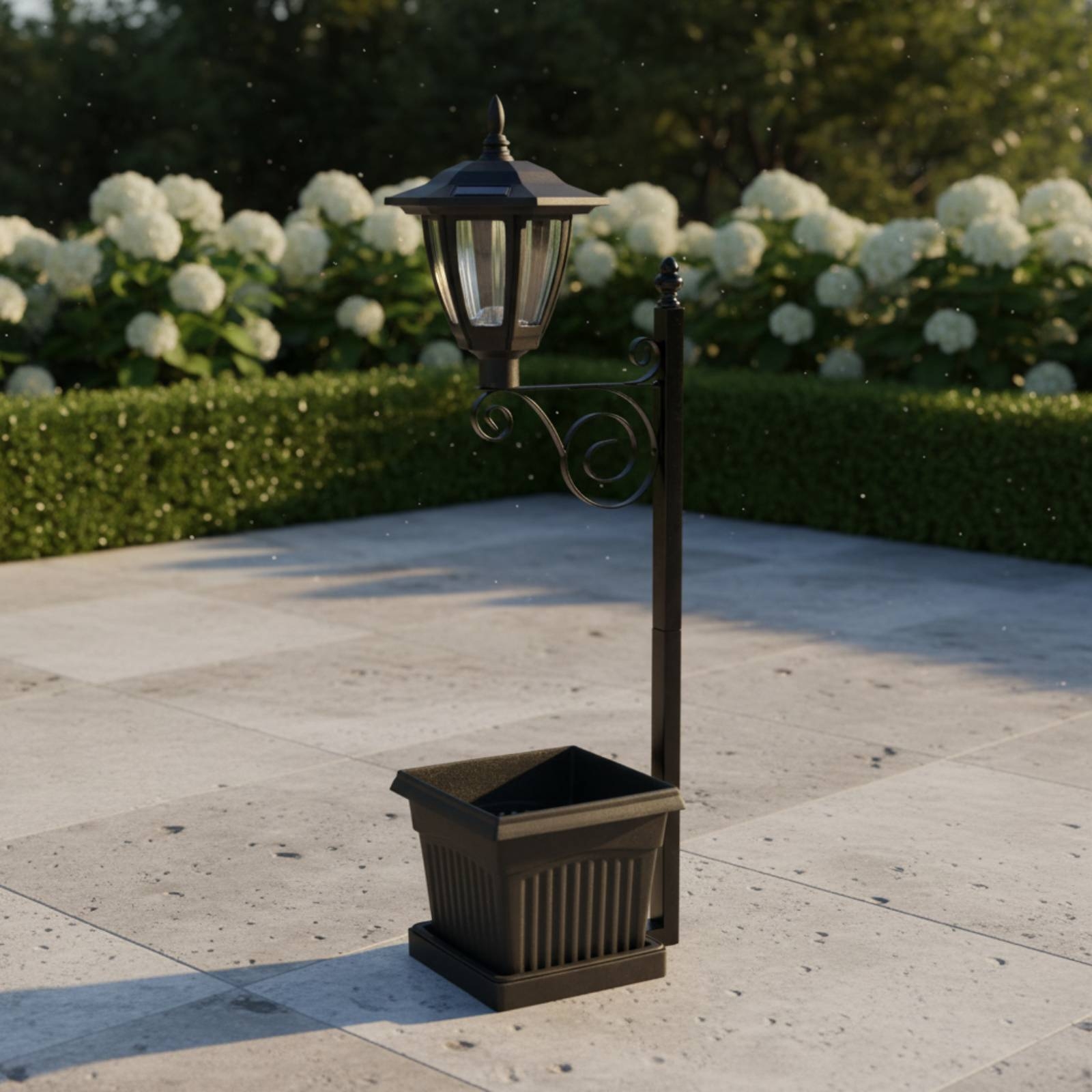Solar Flower Pot Light Wrought - Outdoor Lighting In Ground incelemesi ve fiyatı