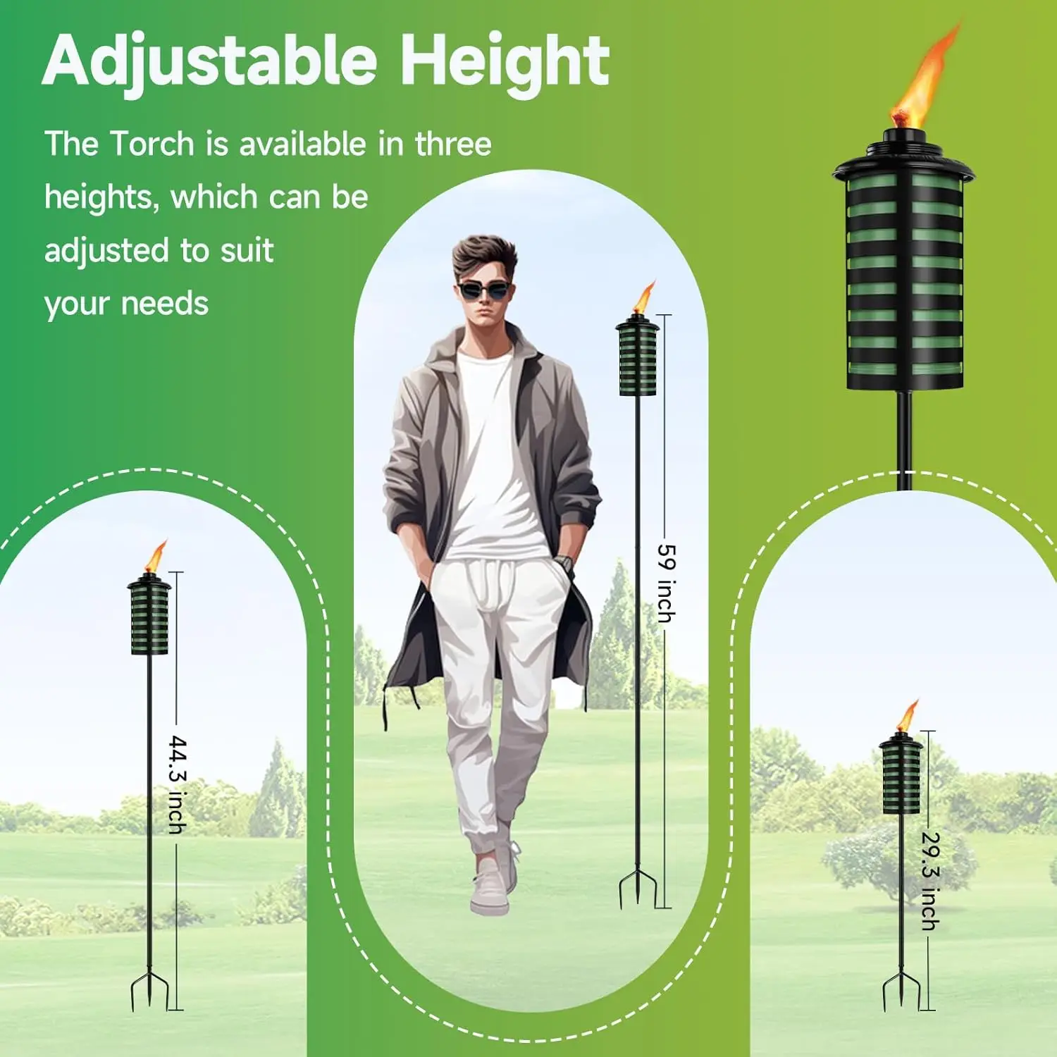 6 Pack Home Garden Torch, 16 O - Outdoor Lighting In Ground incelemesi ve fiyatı
