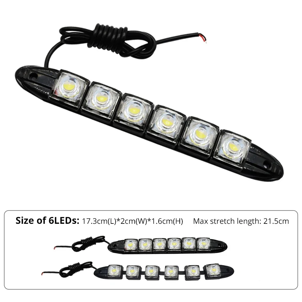 2PCS LED Waterproof DRL Light  - Waterproof Led Strip incelemesi ve fiyatı