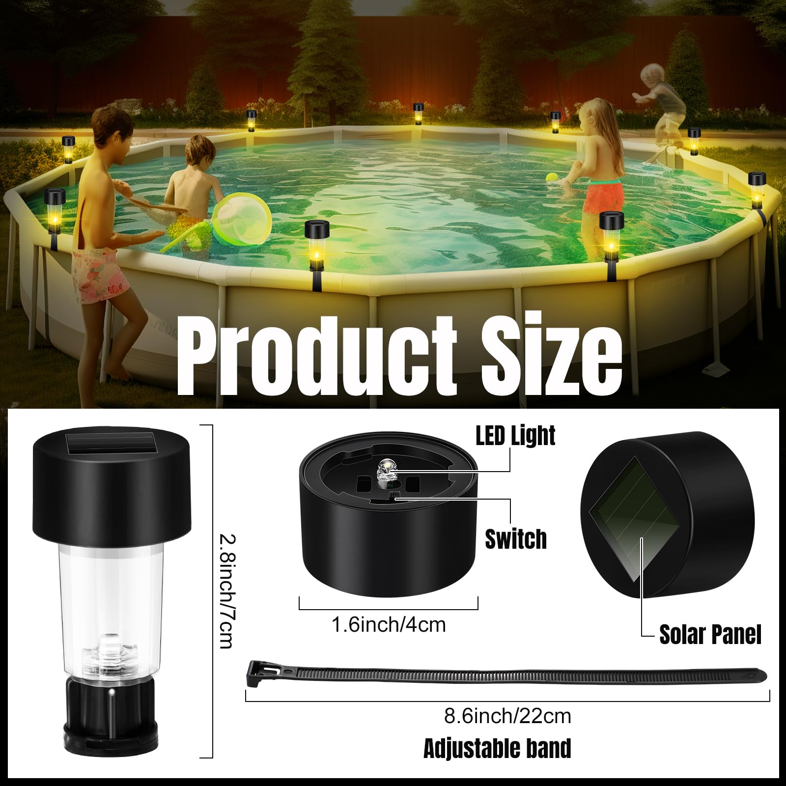 6 Packages Solar Pool Light Fr - Pond Light Submersible incelemesi ve fiyatı