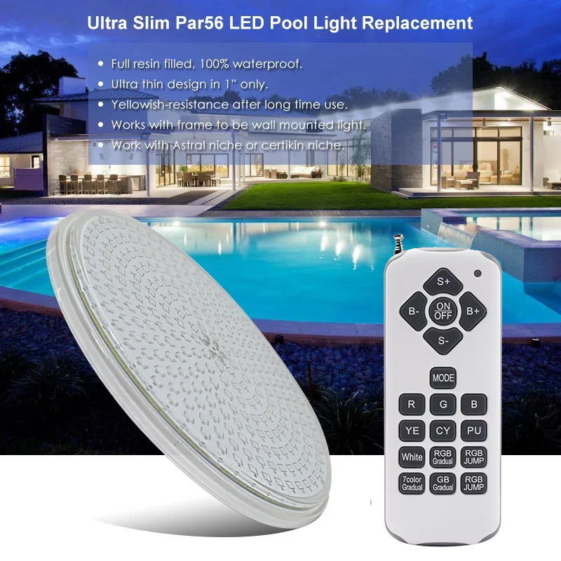 LED Pool Bulb 24w 42w Resin Fi - Pond Light Submersible incelemesi ve fiyatı