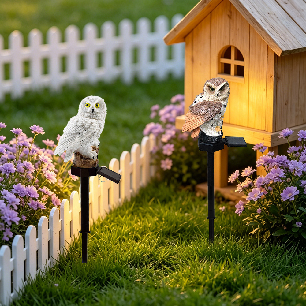 Owl Solar Light, Resin Owl Gro - Outdoor Lighting In Ground incelemesi ve fiyatı