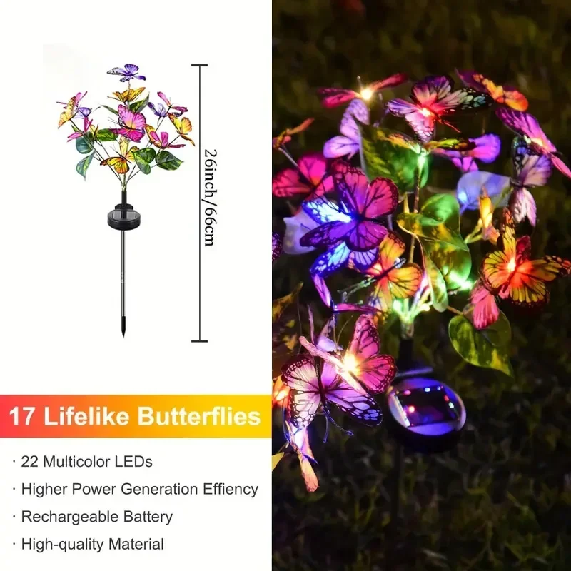 Solar LED Butterfly Garden Lig - Outdoor Lighting In Ground incelemesi ve fiyatı