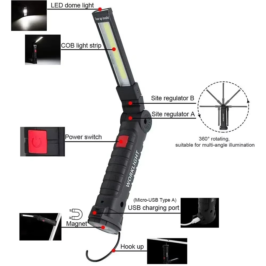 Portable LED Flashlight with M - Outdoor Lighting Globes incelemesi ve fiyatı
