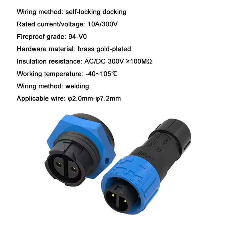 2Pin M16 Power Connector Self- - Outdoor Lighting Connectors incelemesi ve fiyatı