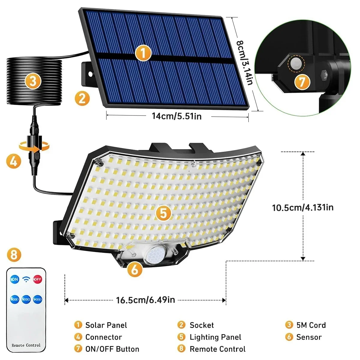 234LED Solar Outdoor Lights Mo - Outdoor Lighting Motion Sensor incelemesi ve fiyatı