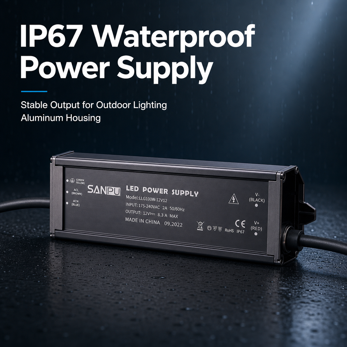 Ultra-Thin IP67 Waterproof Pow - Outdoor Lighting Transformer Box incelemesi ve fiyatı