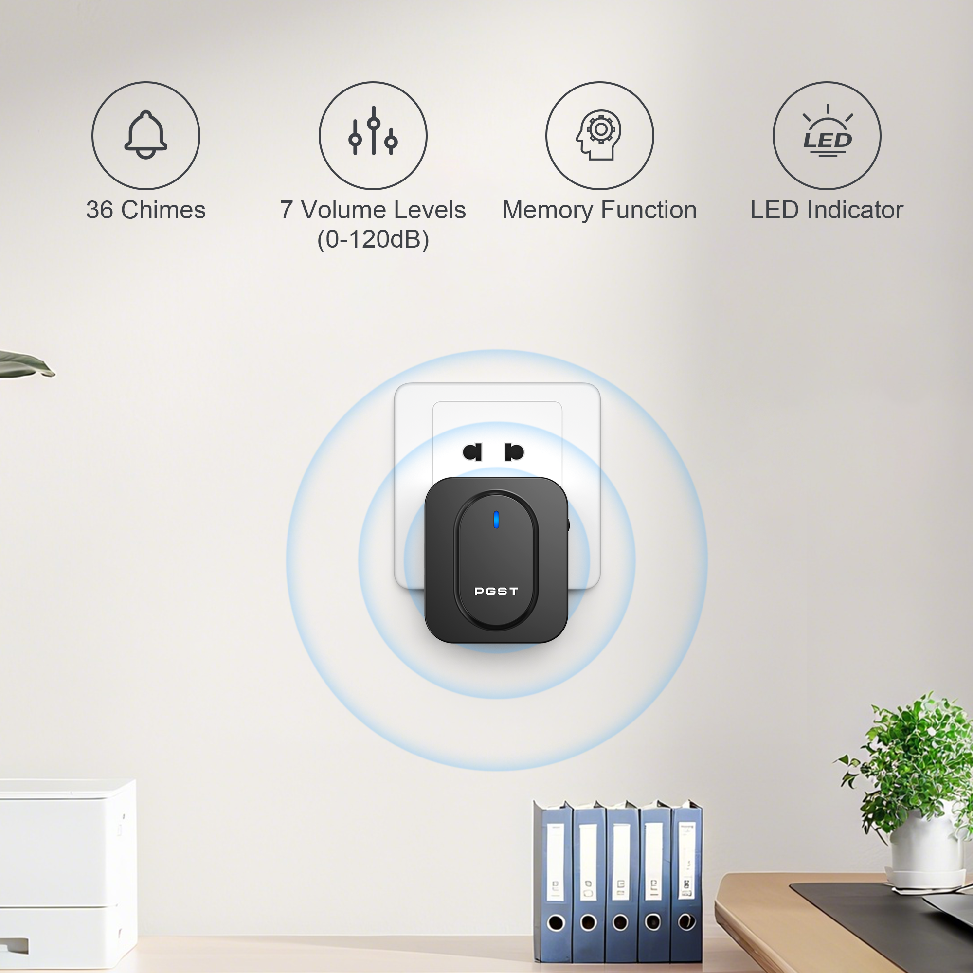 PGST Wireless Doorbell 36 Chim - Outdoor Lighting Wireless incelemesi ve fiyatı