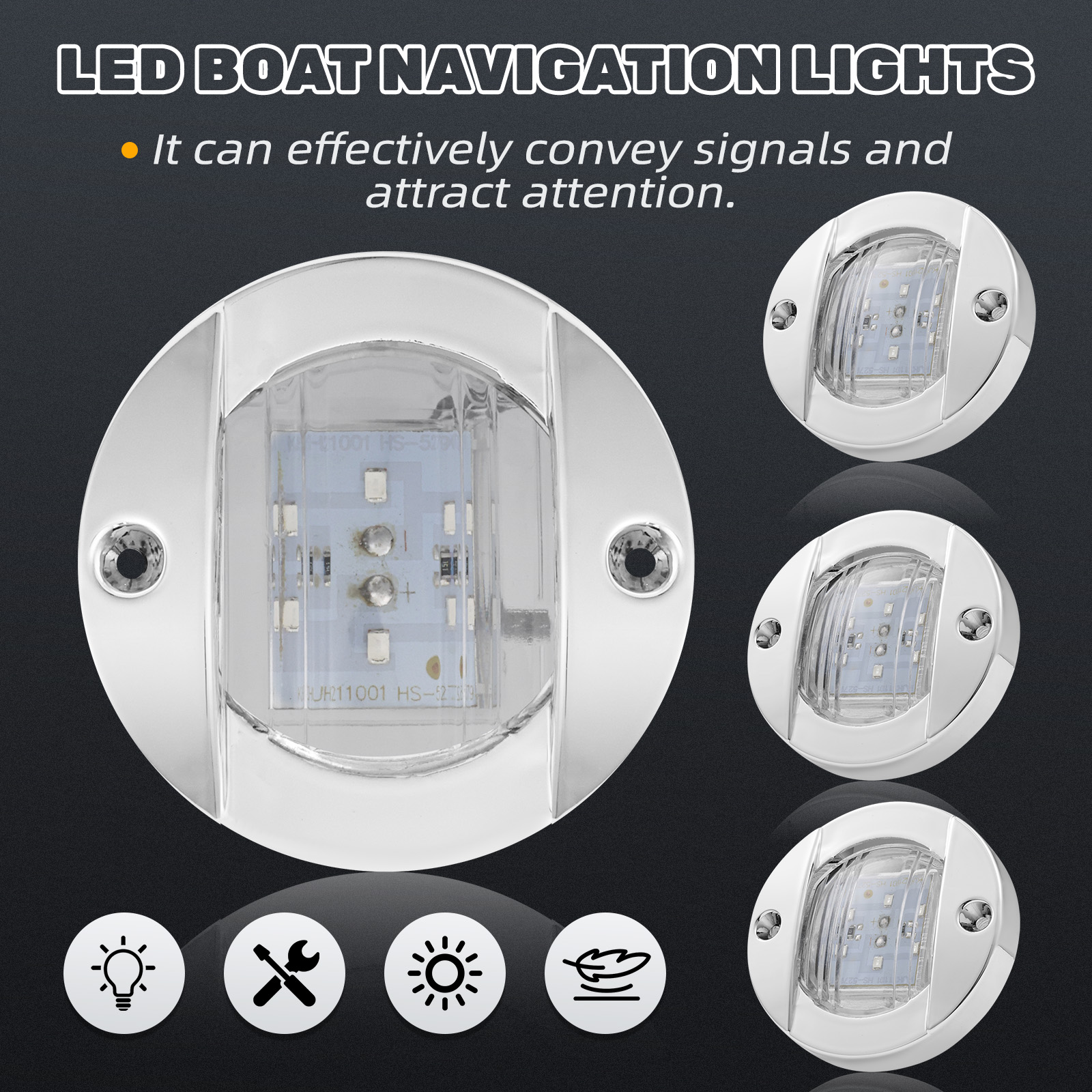 4Pcs 12V LED Marine Boat Inter - Outdoor Lighting Deck incelemesi ve fiyatı