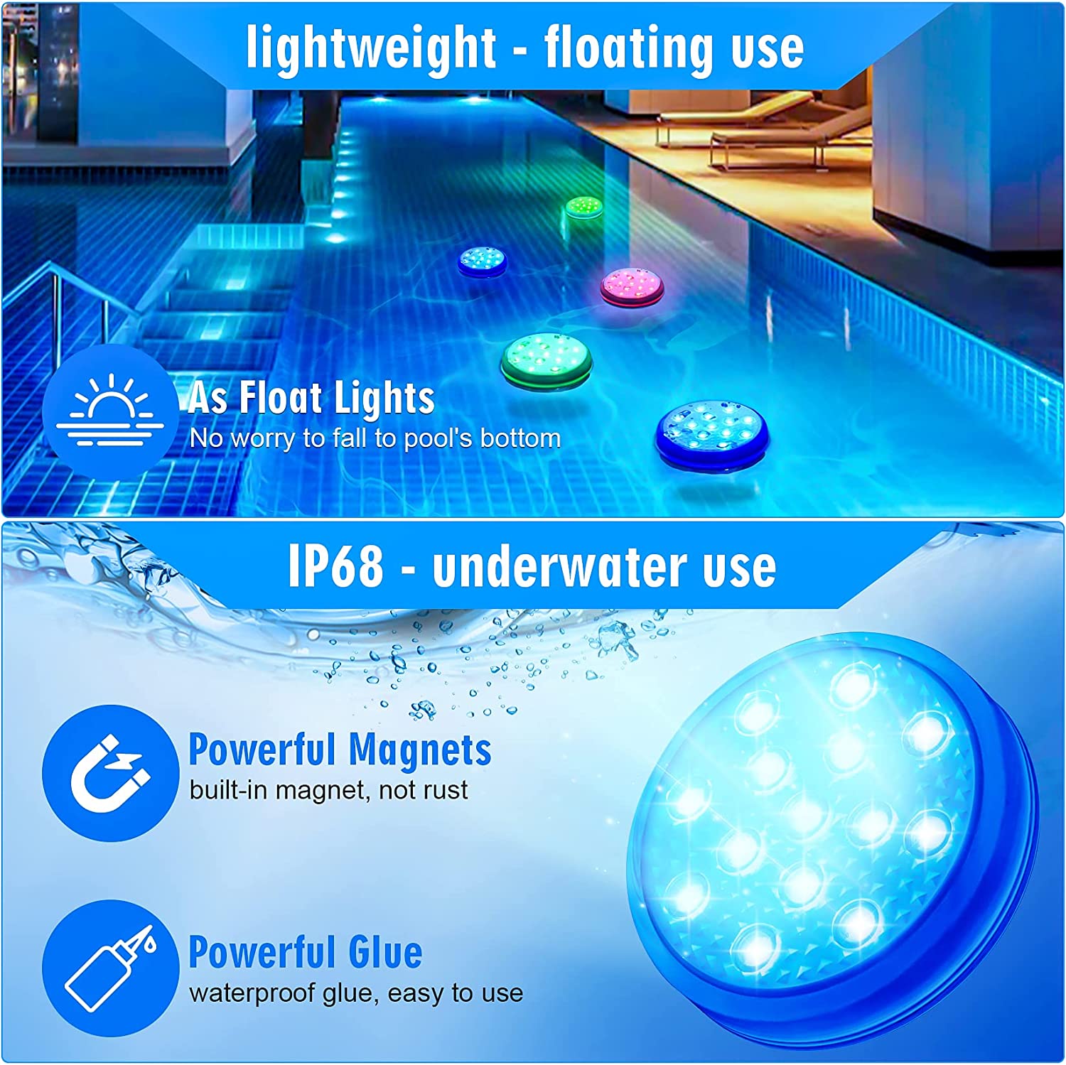 Rechargeable Underwater Submer - Pond Light Submersible incelemesi ve fiyatı