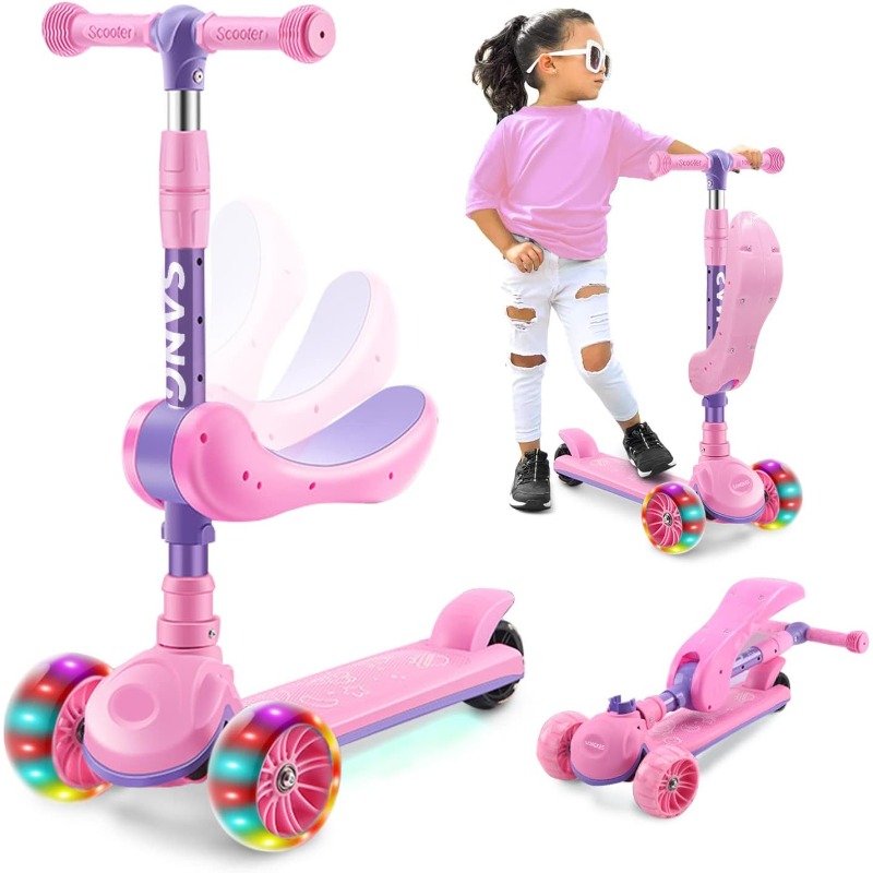 2-in-1 Kids Kick Scooter with  - Outdoor Lighting Deck incelemesi ve fiyatı