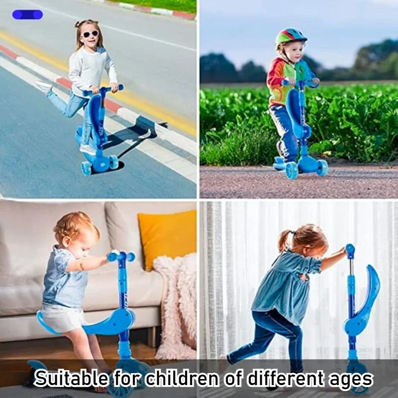 2-in-1 Kids Kick Scooter with  - Outdoor Lighting Deck incelemesi ve fiyatı