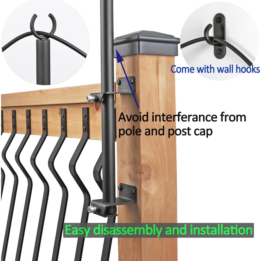2 pack string light poles - st - Outdoor Lighting Deck incelemesi ve fiyatı