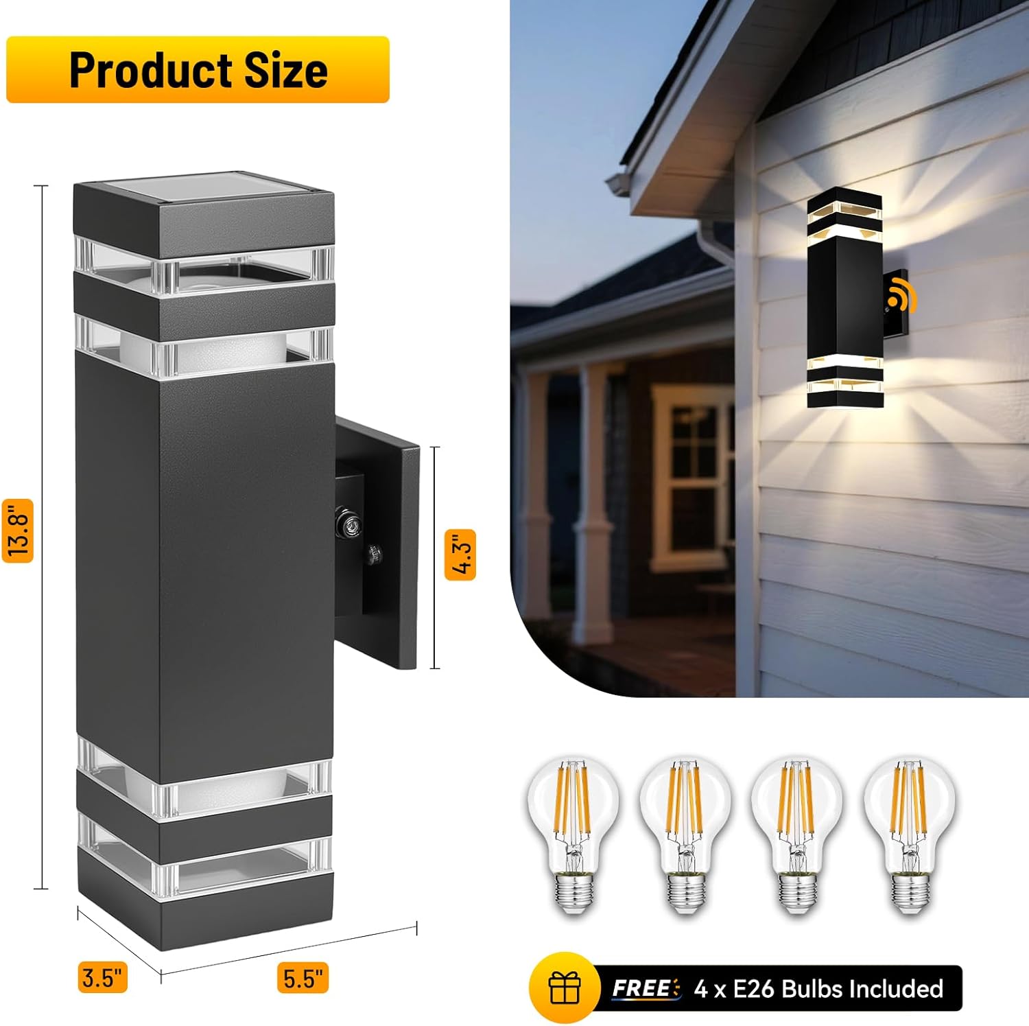 Modern Outdoor Wall Sconce 2-P - Outdoor Lighting Sconce incelemesi ve fiyatı