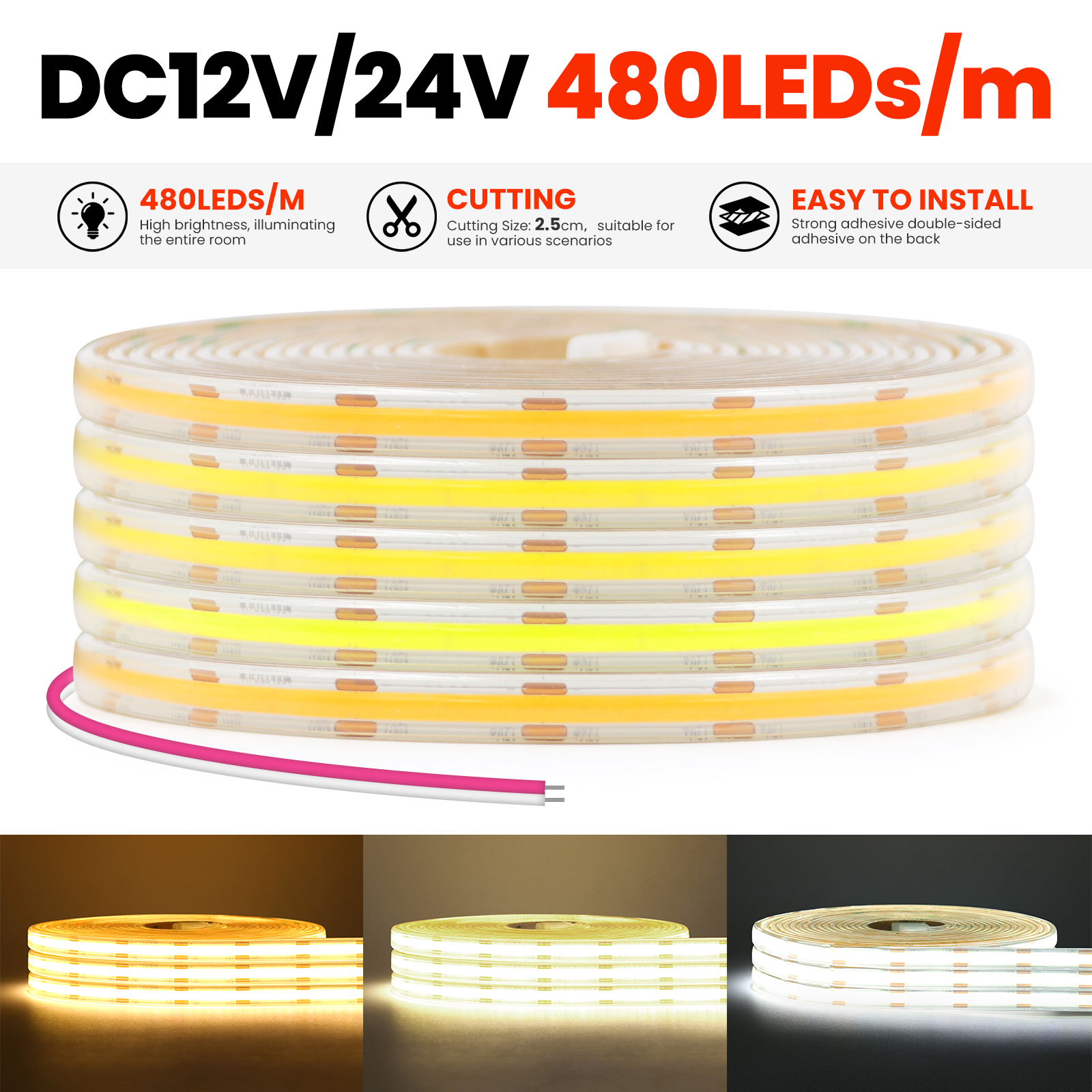 IP67 COB LED Strip Light DC 12 - Pond Light Submersible incelemesi ve fiyatı