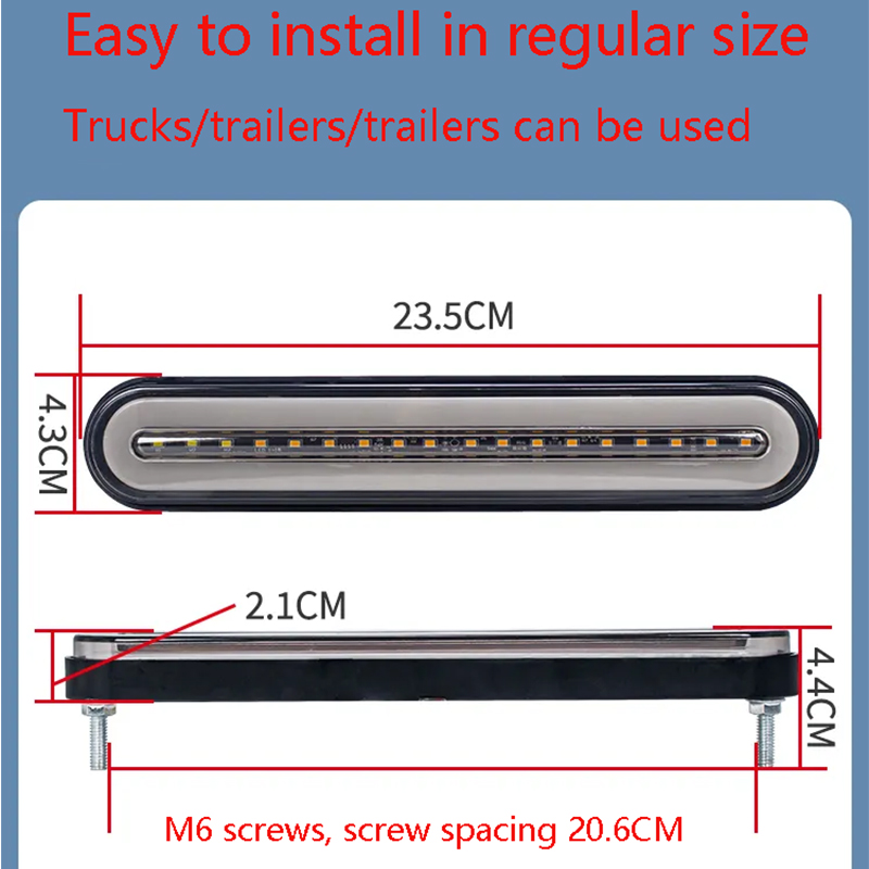 2pcs 12V-24V LED Truck Trailer - Waterproof Led Strip incelemesi ve fiyatı