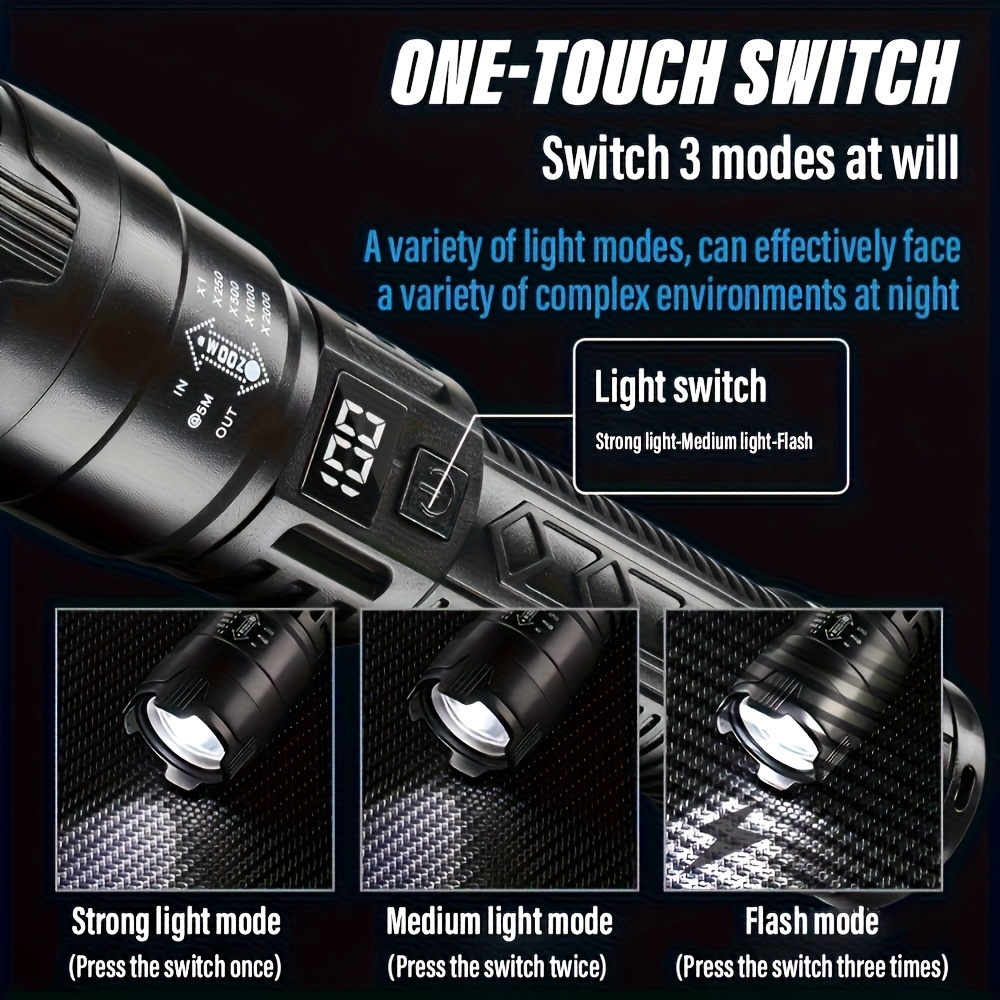 1000LM Ultra Bright LED Flashl - Outdoor Lighting The Range incelemesi ve fiyatı