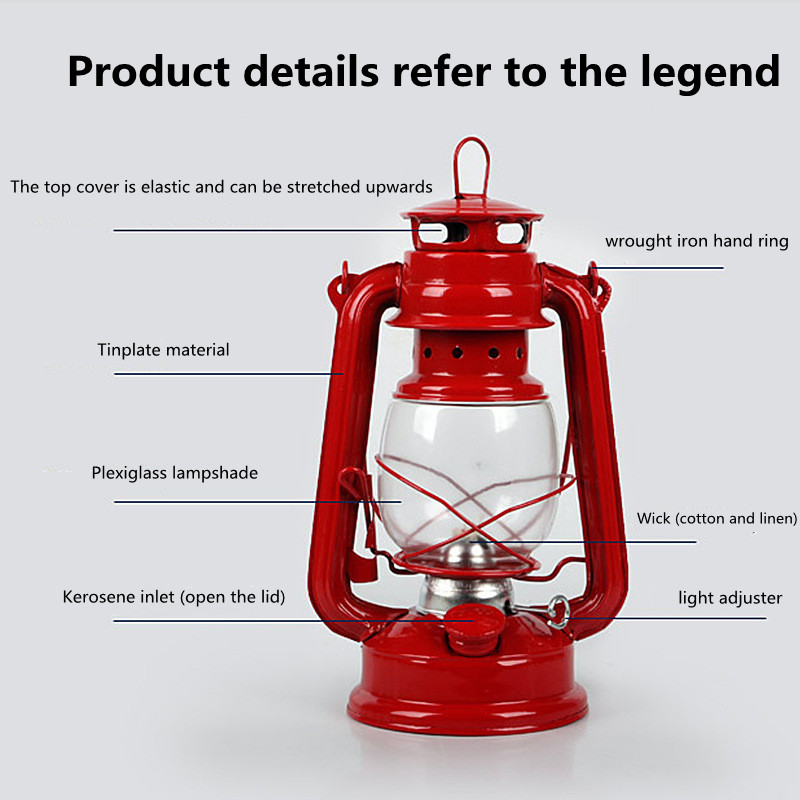 19cm Retro Outdoor Camping Lam - Outdoor Lighting Mediterranean Style incelemesi ve fiyatı