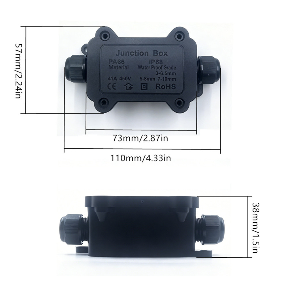 IP68 Waterproof Junction Box 2 - Outdoor Lighting Connectors incelemesi ve fiyatı