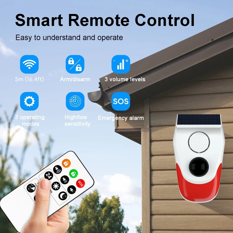 Solar Sound Light Alarm Wirele - Outdoor Lighting Wireless incelemesi ve fiyatı
