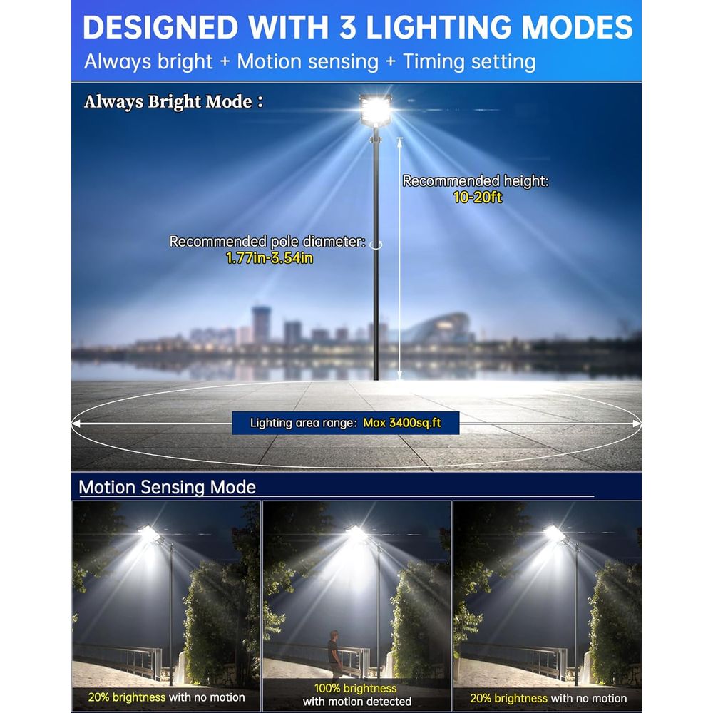 SL-5200W r Street Lights Outdo - Outdoor Lighting Motion Sensor incelemesi ve fiyatı