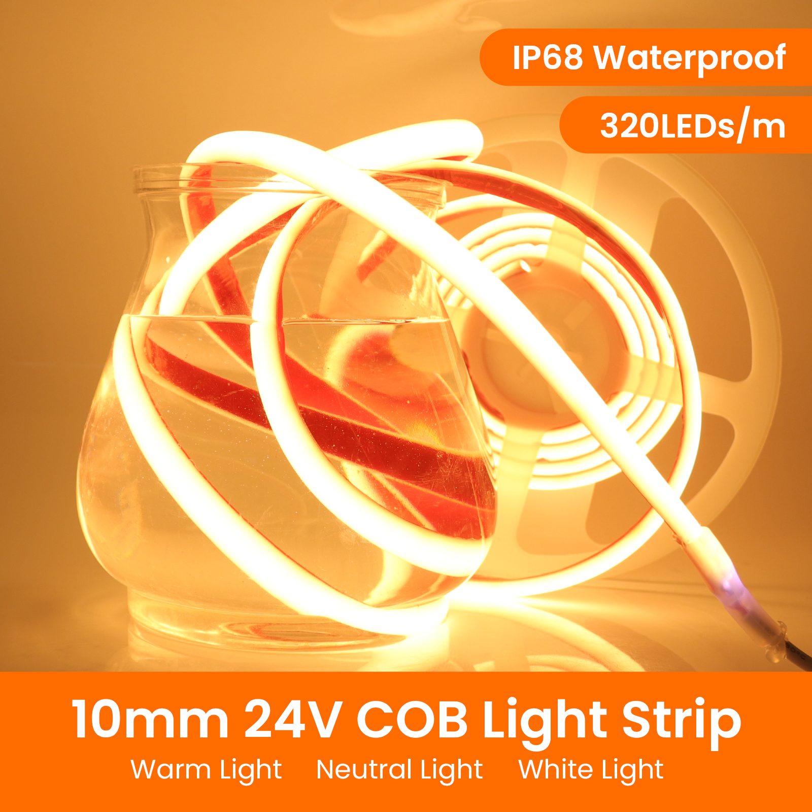 IP68 Waterproof COB LED Strip  - Pond Light Submersible incelemesi ve fiyatı