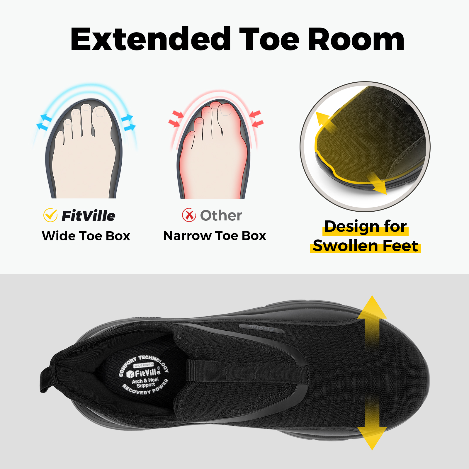 Fitville Wide Men's Shoes Fitn - Outdoor Lighting Deck incelemesi ve fiyatı
