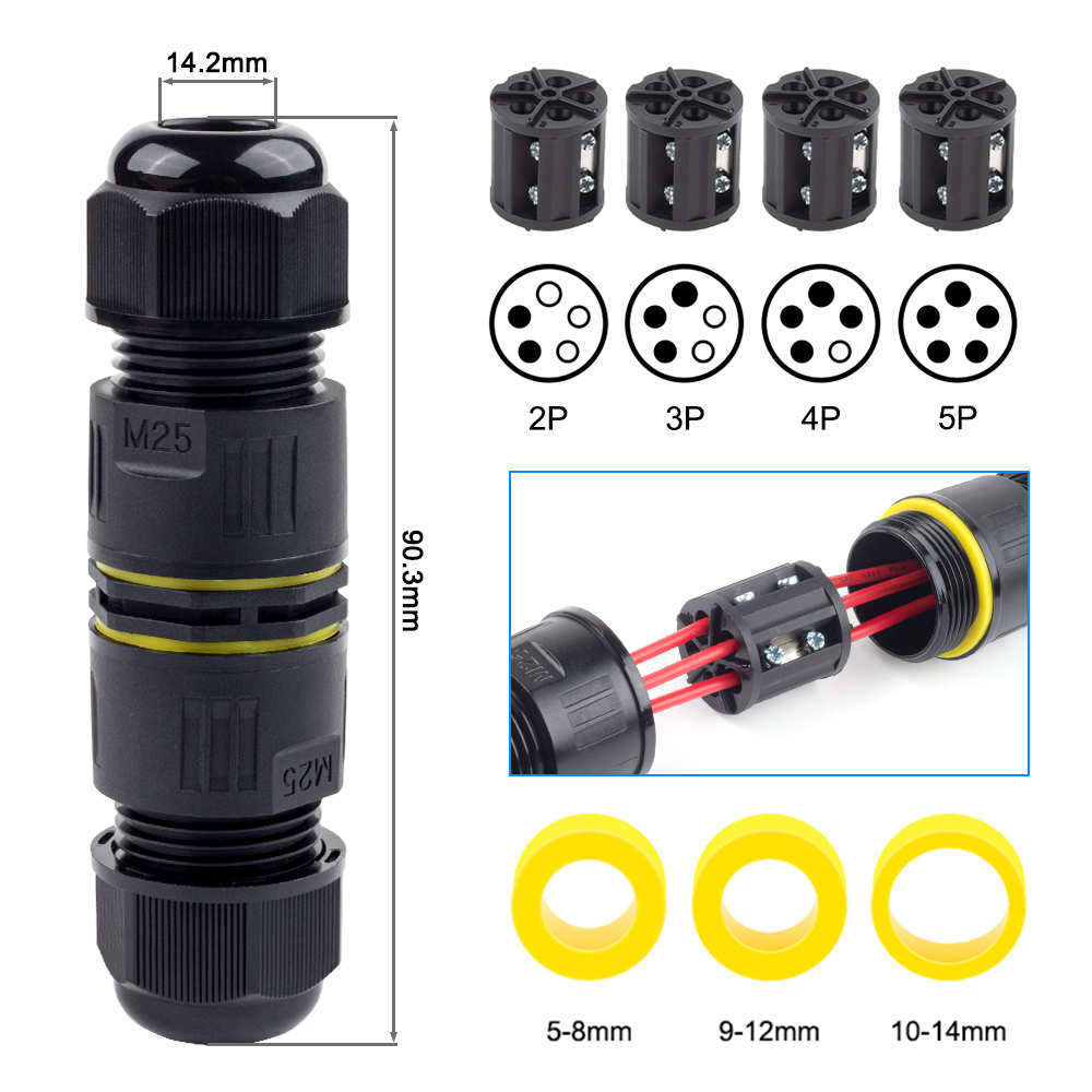 IP68 M25 Cable Connector Outdo - Outdoor Lighting Connectors incelemesi ve fiyatı