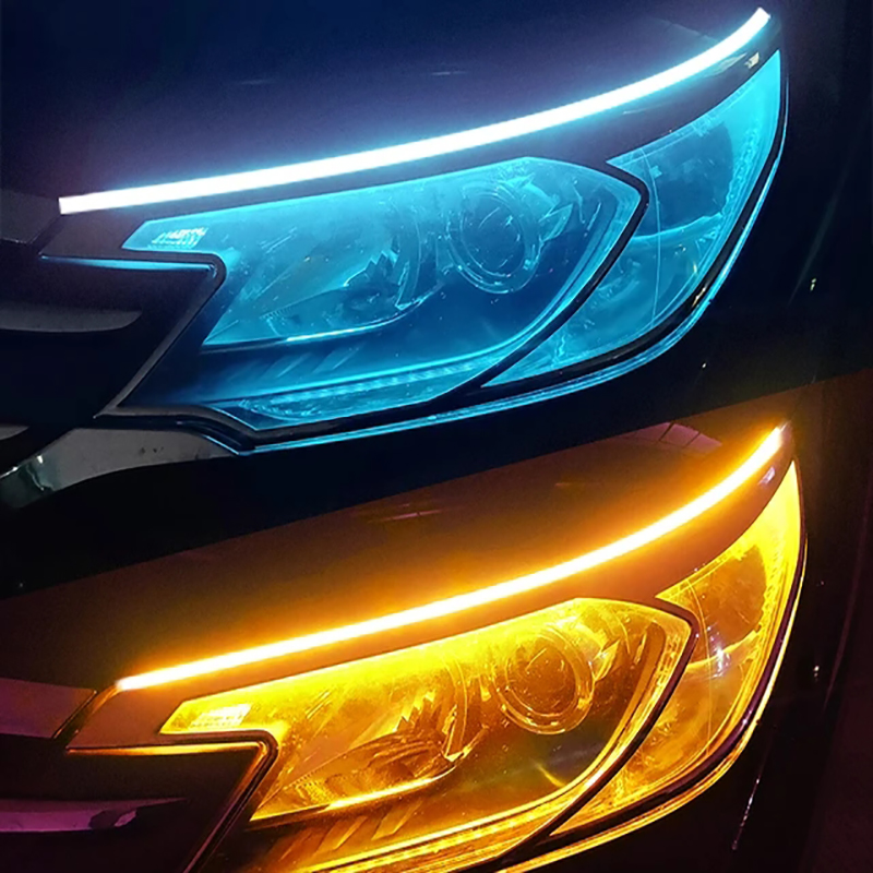 2Pcs DRL Car Flexible LED Dayt - Waterproof Led Strip incelemesi ve fiyatı