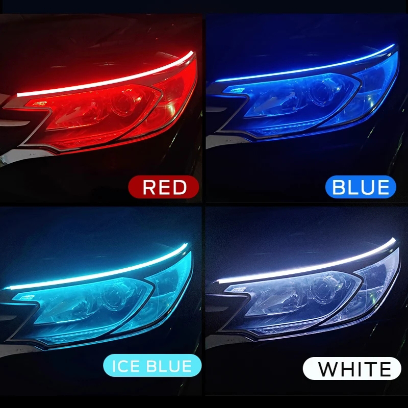 2Pcs DRL Car Flexible LED Dayt - Waterproof Led Strip incelemesi ve fiyatı