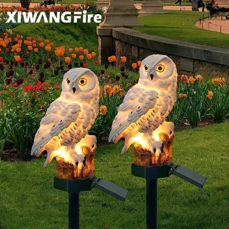 Solar Owl Statue Garden Light  - Outdoor Lighting In Ground incelemesi ve fiyatı