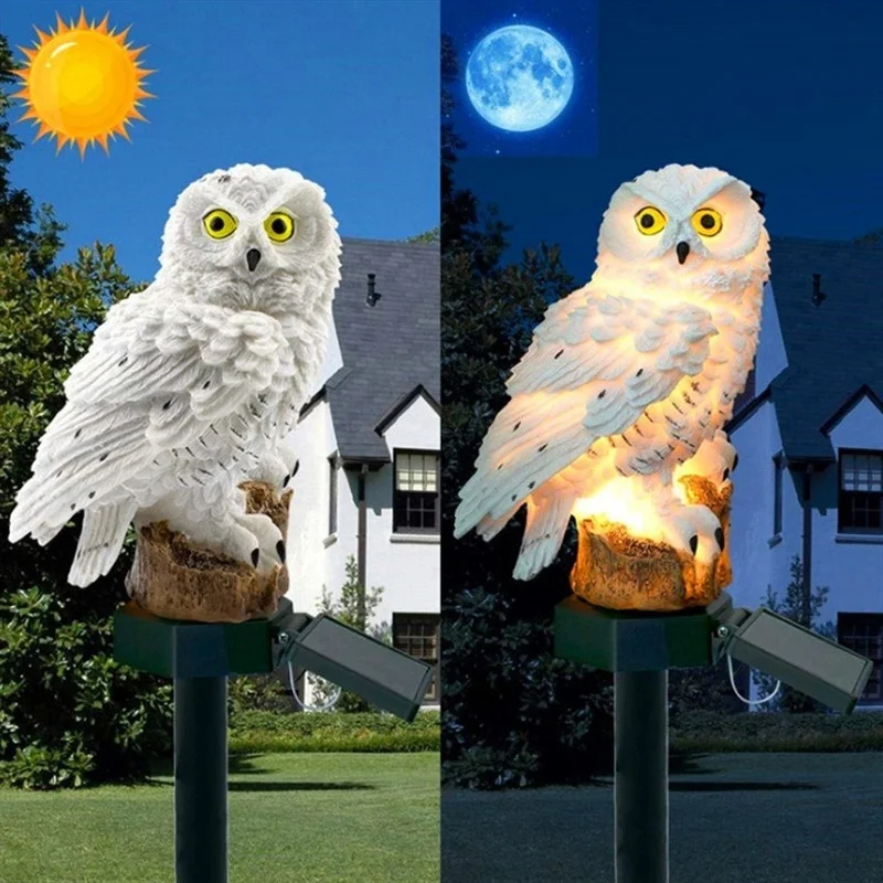 Solar Owl Statue Garden Light  - Outdoor Lighting In Ground incelemesi ve fiyatı