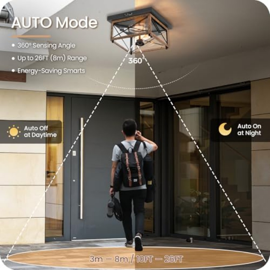 Outdoor Ceiling Light with Mot - Outdoor Lighting Motion Sensor incelemesi ve fiyatı
